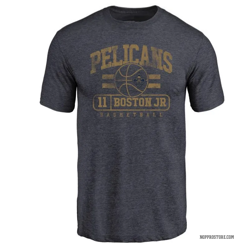 Brandon Boston Men's Navy New Orleans Pelicans Baseline T-Shirt