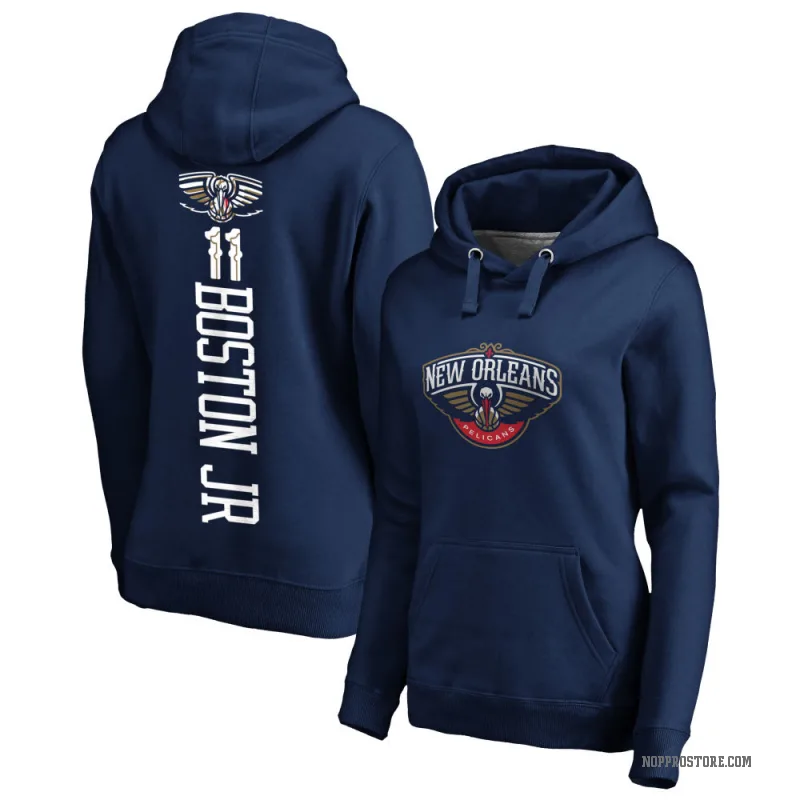 Brandon Boston Women's Navy New Orleans Pelicans Branded Backer Pullover Hoodie