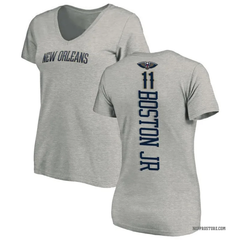 Brandon Boston Women's New Orleans Pelicans Ash Backer T-Shirt