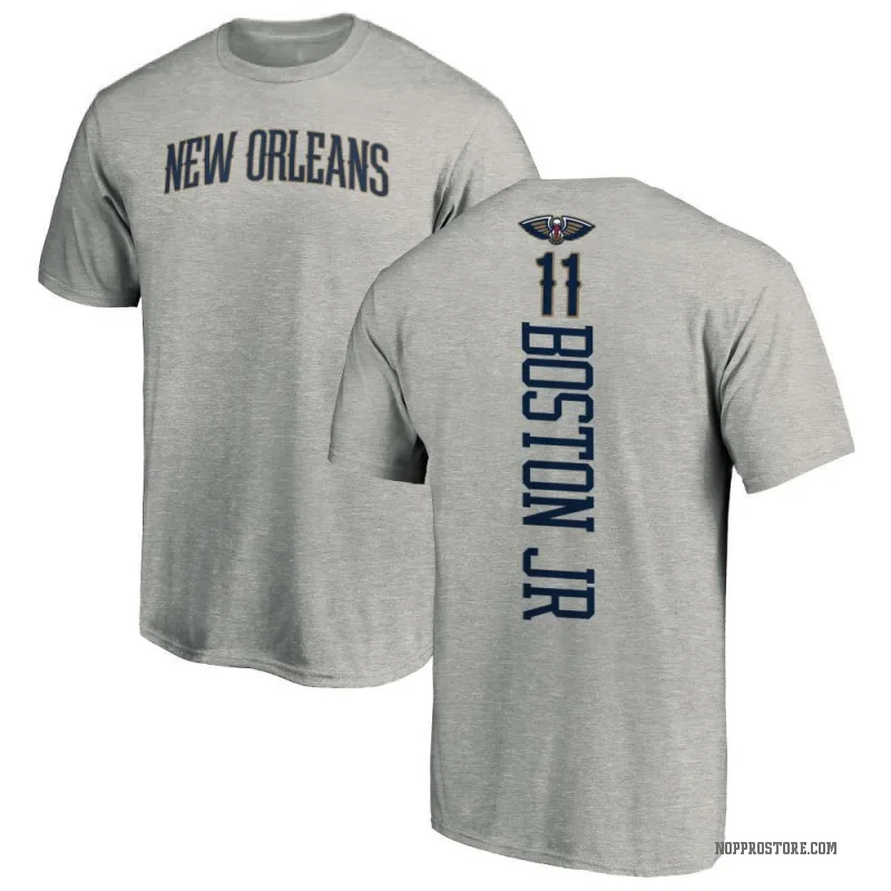 Brandon Boston Youth New Orleans Pelicans Ash Backer T-Shirt