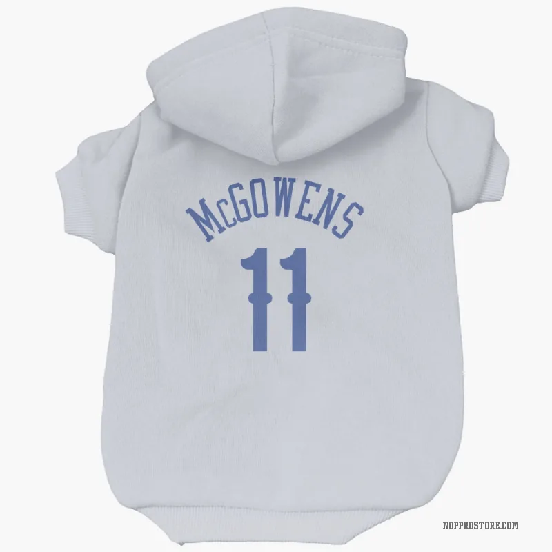 Bryce McGowens  Blue New Orleans Pelicans   White  Cat & Dog Pet Hoodie