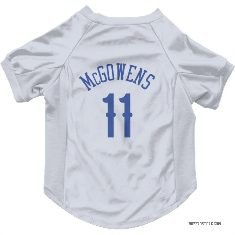 Bryce McGowens  Blue New Orleans Pelicans   White  Cat & Dog Pet Jersey