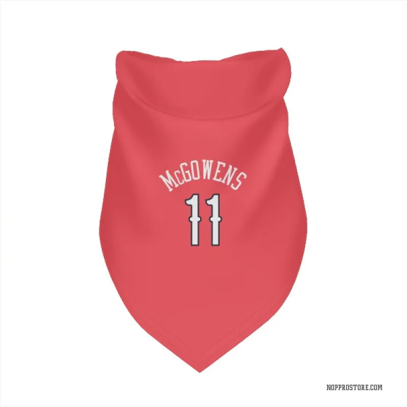 Bryce McGowens  Red New Orleans Pelicans  Cat & Dog Pet Bandana