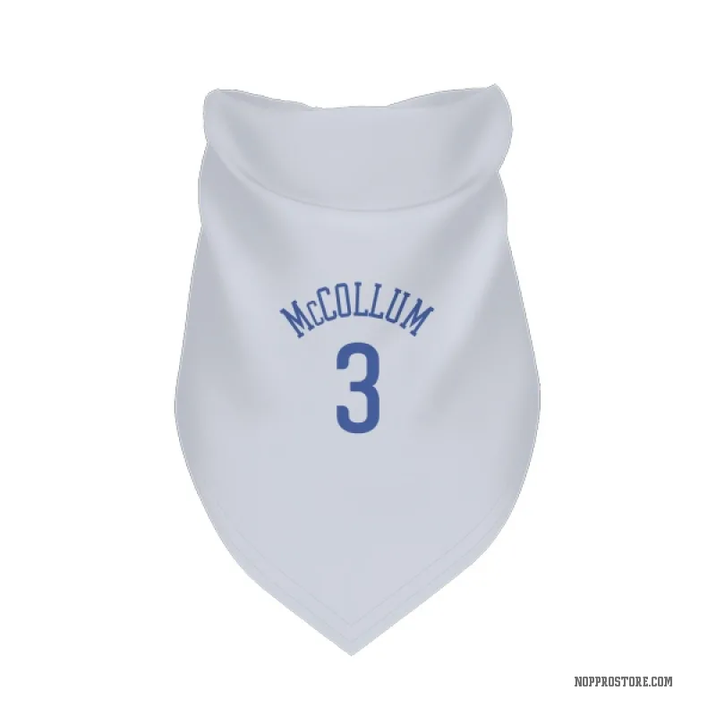 CJ McCollum Blue New Orleans Pelicans White Cat & Dog Pet Bandana