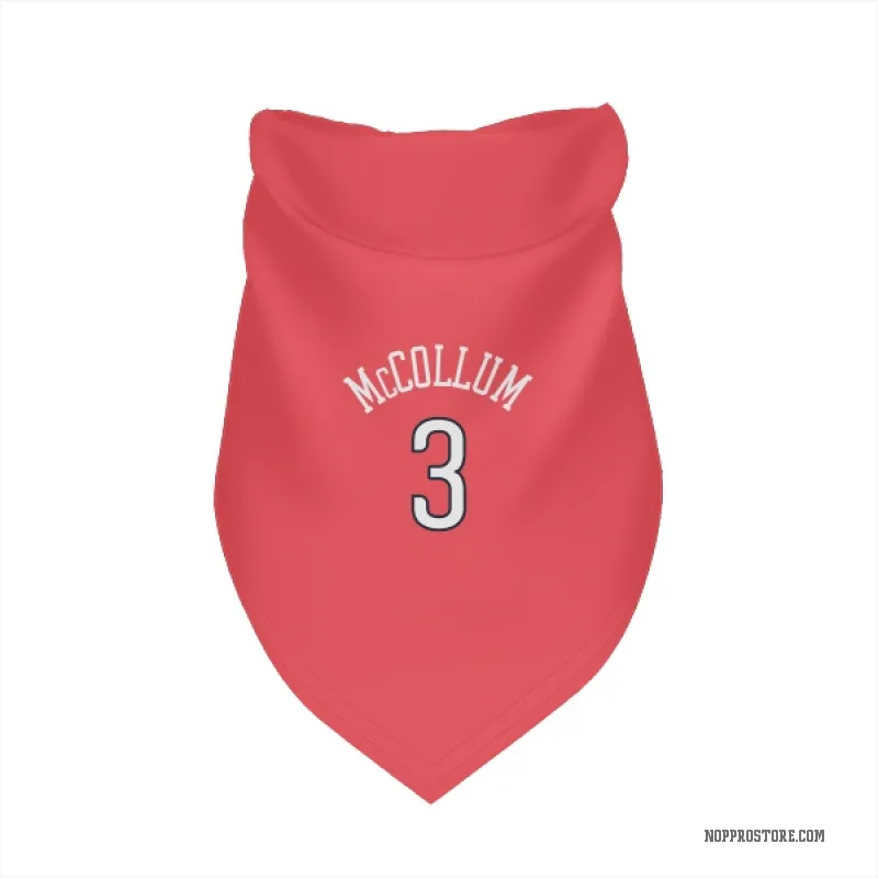 CJ McCollum Red New Orleans Pelicans Cat & Dog Pet Bandana