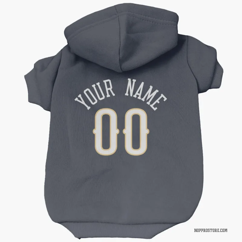 Custom  Navy New Orleans Pelicans   Cat & Dog Pet Hoodie