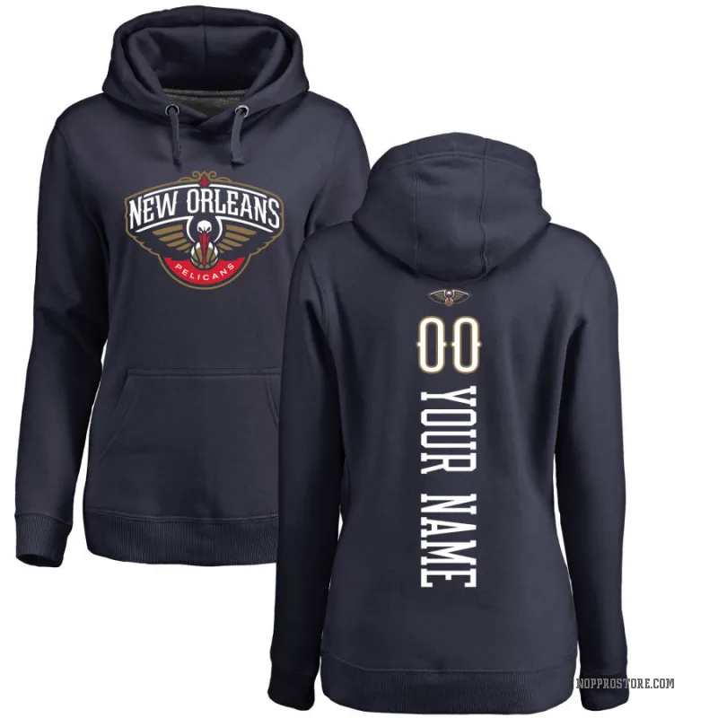 Custom Women's Navy New Orleans Pelicans Branded Backer Pullover Hoodie