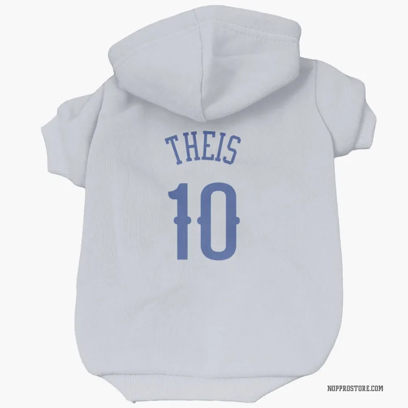 Daniel Theis  Blue New Orleans Pelicans   White  Cat & Dog Pet Hoodie