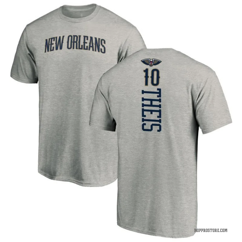 Daniel Theis Men's New Orleans Pelicans Ash Backer T-Shirt