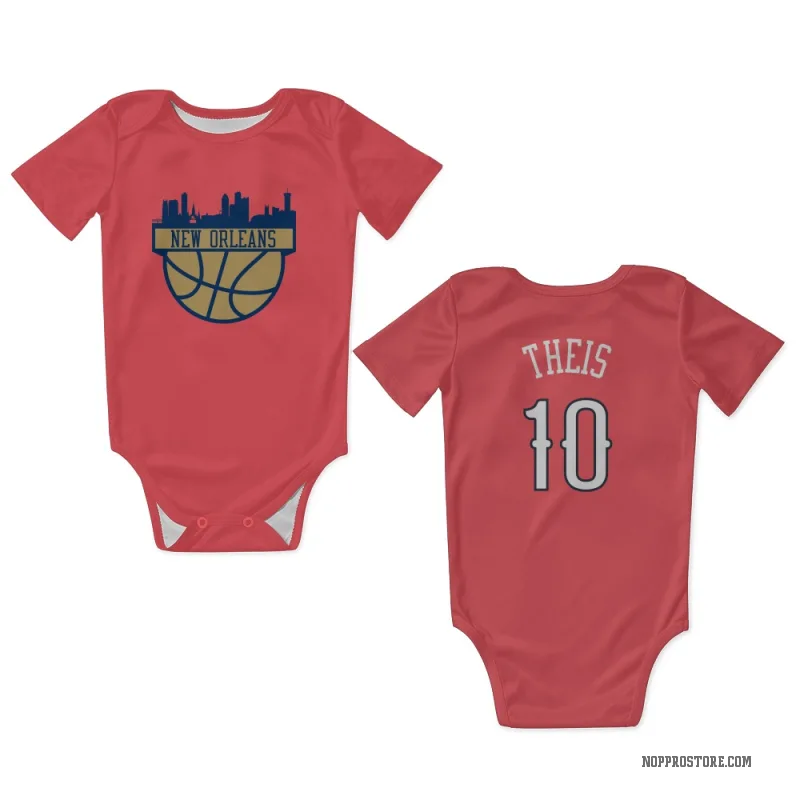 Daniel Theis  Red New Orleans Pelicans  Newborn & Infant Bodysuit