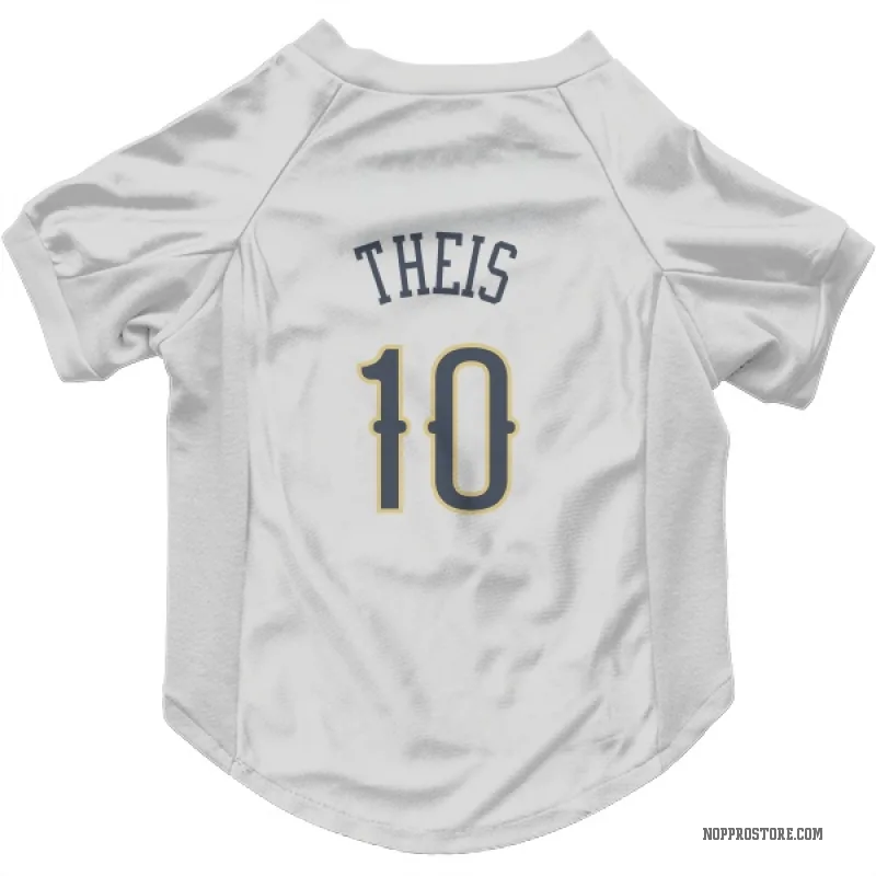 Daniel Theis  White New Orleans Pelicans  Cat & Dog Pet Jersey