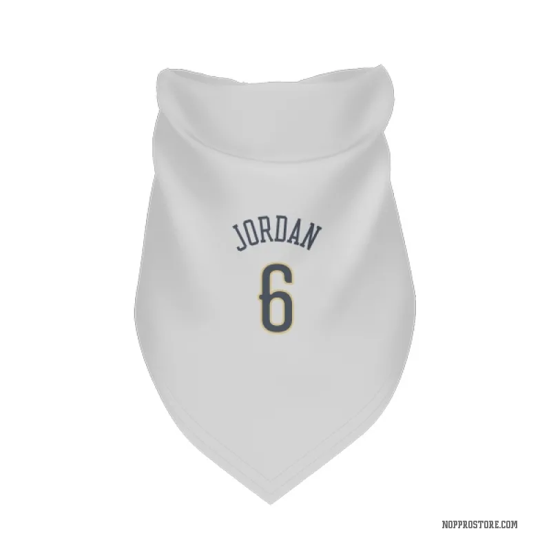 DeAndre Jordan  White New Orleans Pelicans  Cat & Dog Pet Bandana