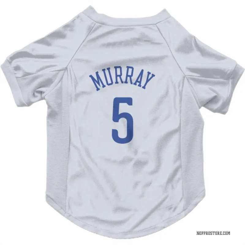Dejounte Murray  Blue New Orleans Pelicans   White  Cat & Dog Pet Jersey