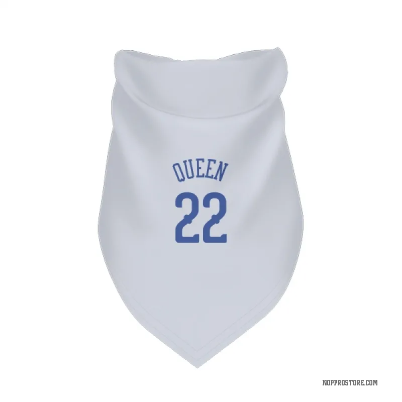 Derik Queen  Blue New Orleans Pelicans   White  Cat & Dog Pet Bandana