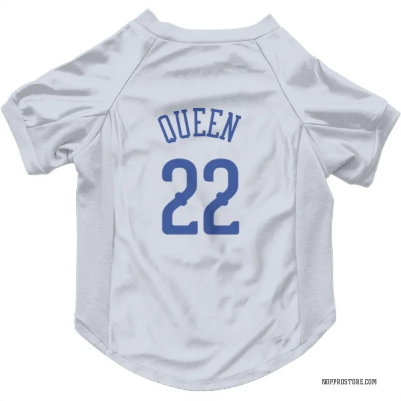 Derik Queen  Blue New Orleans Pelicans   White  Cat & Dog Pet Jersey