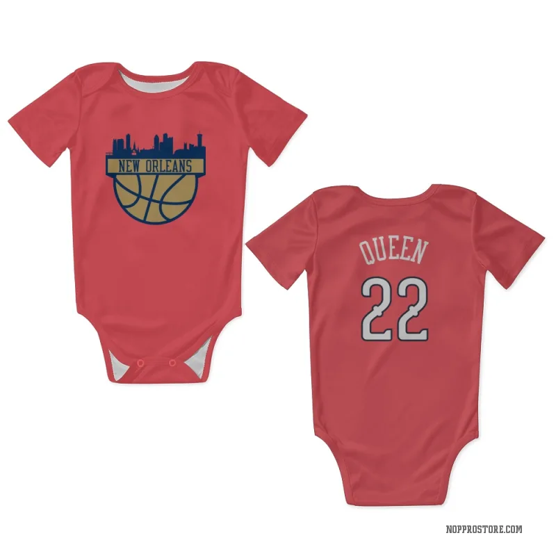Derik Queen  Red New Orleans Pelicans  Newborn & Infant Bodysuit