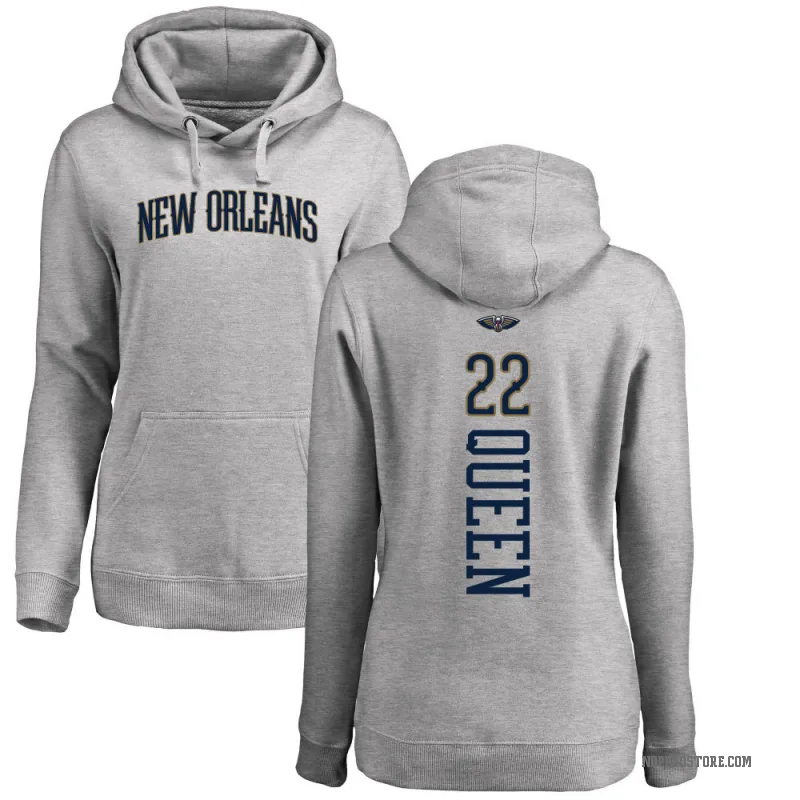 Derik Queen Women's New Orleans Pelicans Branded Ash Backer Pullover Hoodie