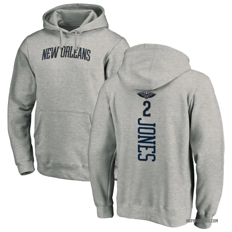 Herbert Jones Men's New Orleans Pelicans Branded Ash Backer Pullover Hoodie