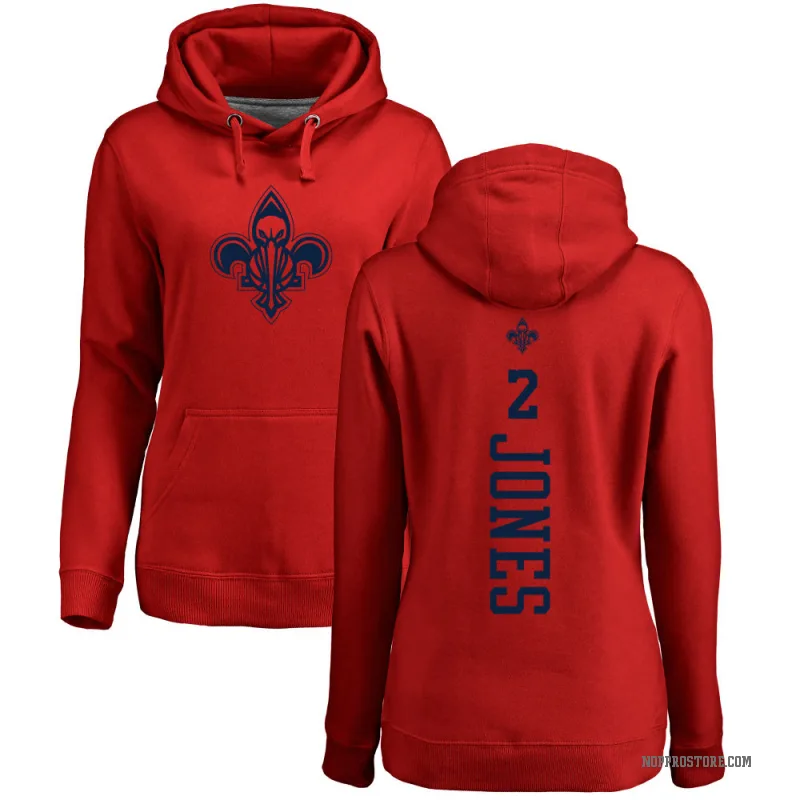 Herbert Jones Women's Red New Orleans Pelicans Branded One Color Backer Pullover Hoodie