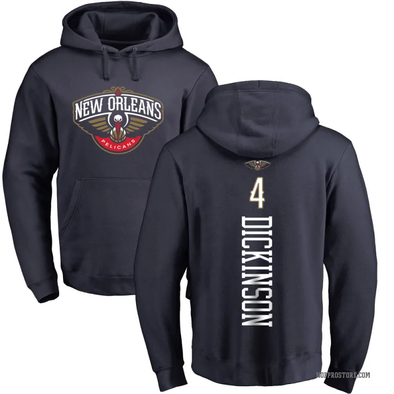 Hunter Dickinson Men's Navy New Orleans Pelicans Branded Backer Pullover Hoodie