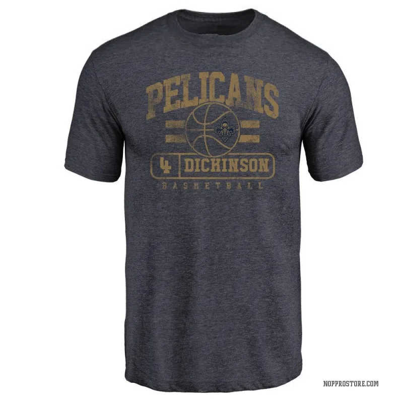 Hunter Dickinson Youth Navy New Orleans Pelicans Baseline T-Shirt