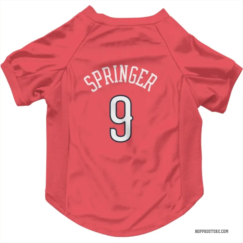 Jaden Springer  Red New Orleans Pelicans  Cat & Dog Pet Jersey