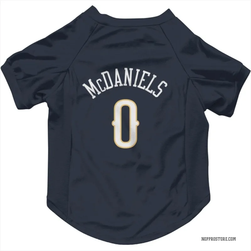 Jalen McDaniels  Navy New Orleans Pelicans  Cat & Dog Pet Jersey