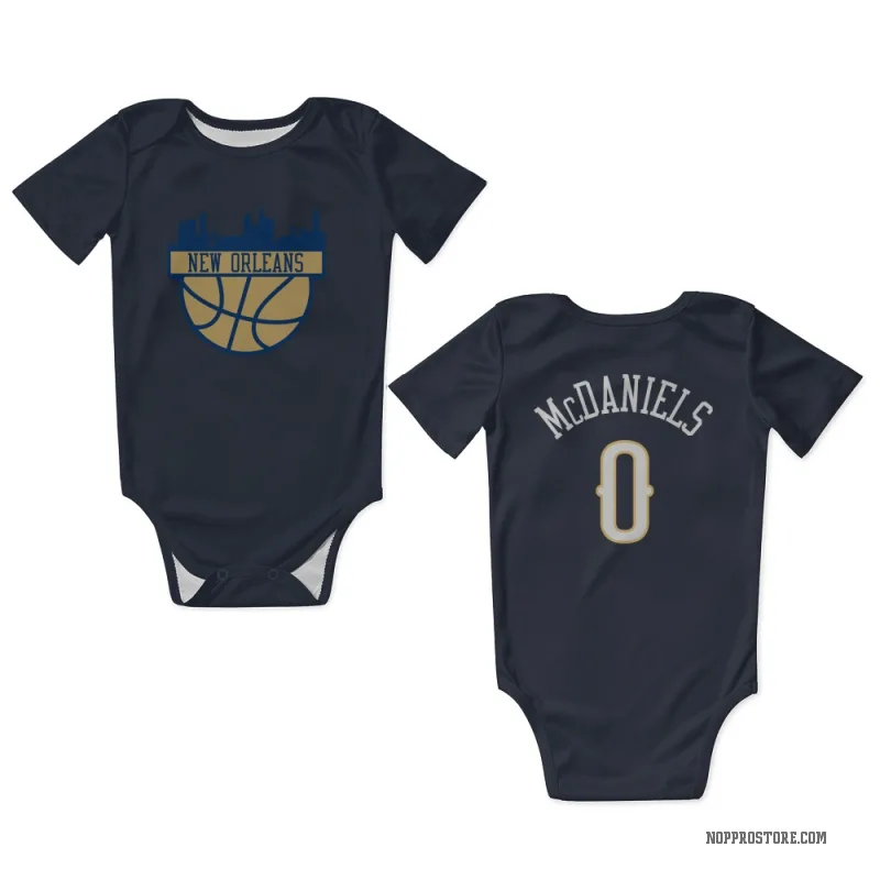 Jalen McDaniels  Navy New Orleans Pelicans  Newborn & Infant Bodysuit