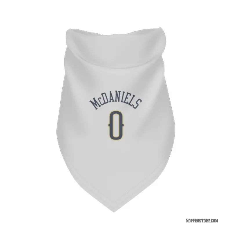 Jalen McDaniels  White New Orleans Pelicans  Cat & Dog Pet Bandana
