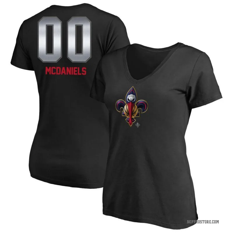 Jalen McDaniels Women's Black New Orleans Pelicans Midnight Mascot T-Shirt