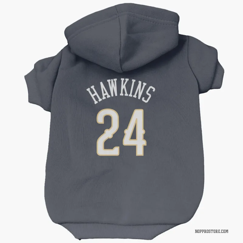 Jordan Hawkins  Navy New Orleans Pelicans  Cat & Dog Pet Hoodie