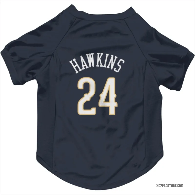 Jordan Hawkins  Navy New Orleans Pelicans  Cat & Dog Pet Jersey