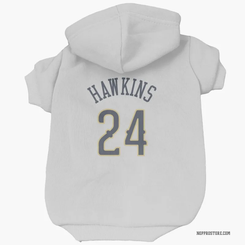 Jordan Hawkins  White New Orleans Pelicans  Cat & Dog Pet Hoodie