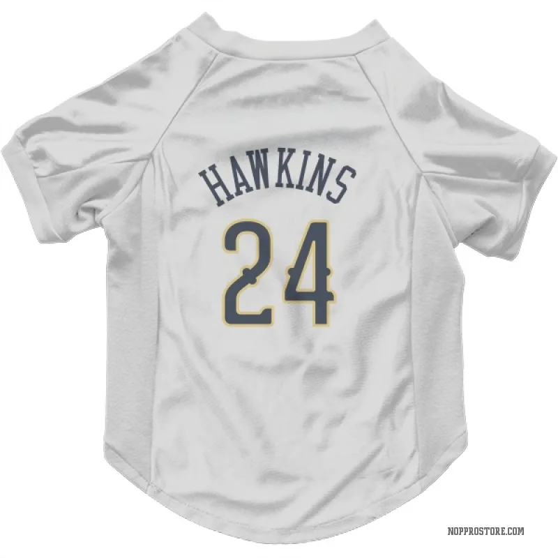 Jordan Hawkins  White New Orleans Pelicans  Cat & Dog Pet Jersey