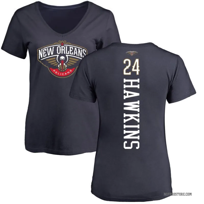Jordan Hawkins Women's Navy New Orleans Pelicans Backer T-Shirt