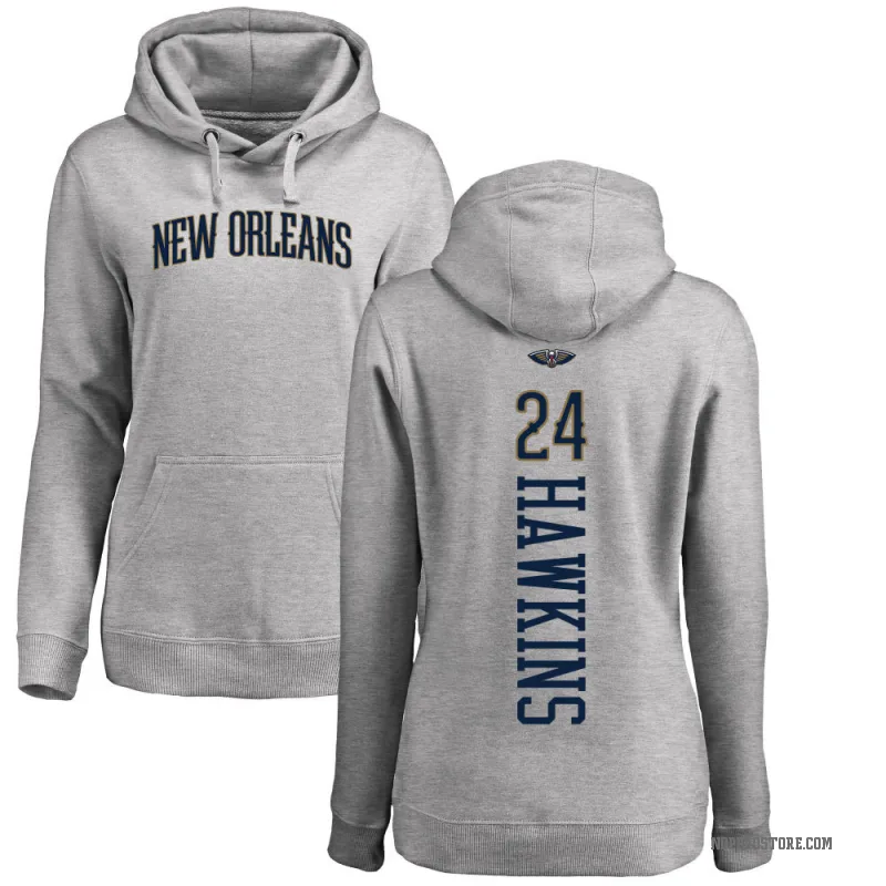 Jordan Hawkins Women's New Orleans Pelicans Branded Ash Backer Pullover Hoodie