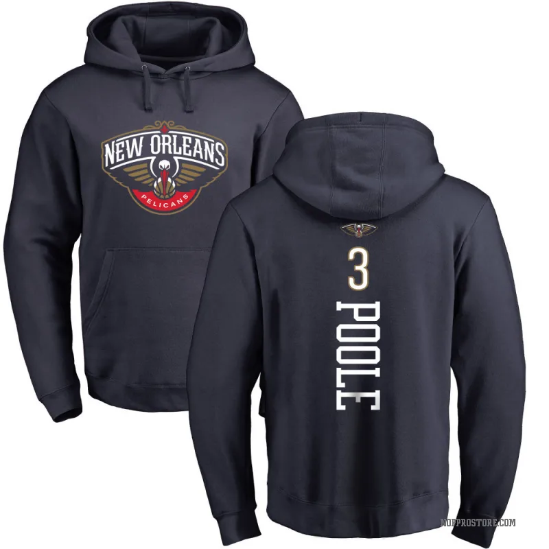Jordan Poole Men's Navy New Orleans Pelicans Branded Backer Pullover Hoodie