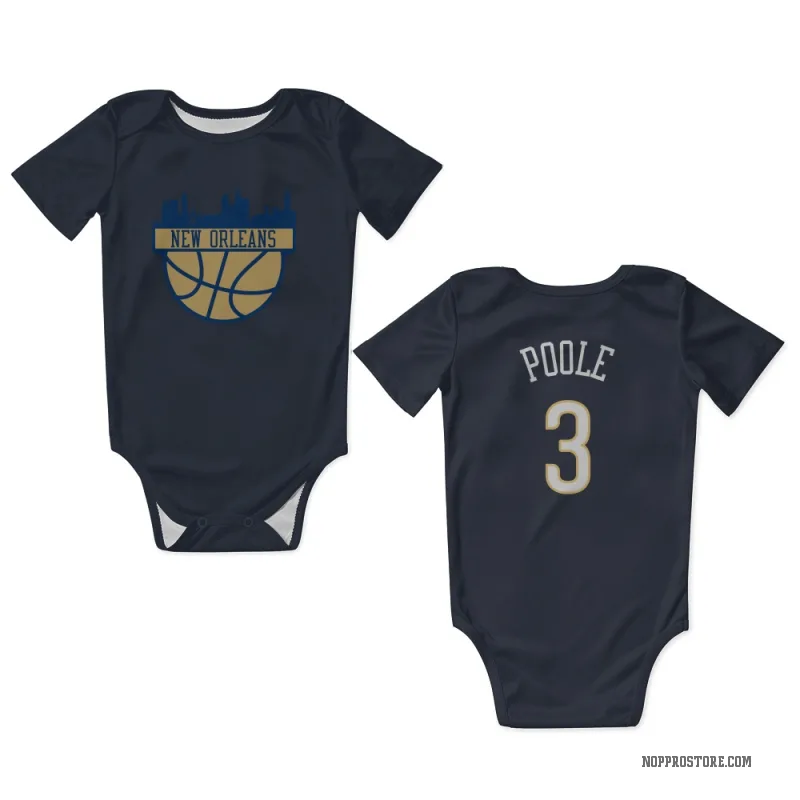 Jordan Poole  Navy New Orleans Pelicans  Newborn & Infant Bodysuit