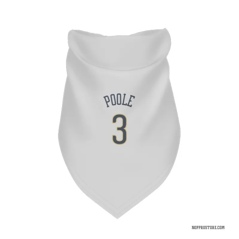 Jordan Poole  White New Orleans Pelicans  Cat & Dog Pet Bandana