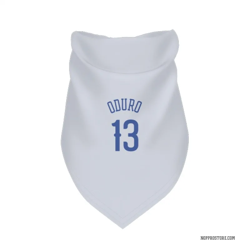 Josh Oduro  Blue New Orleans Pelicans   White  Cat & Dog Pet Bandana