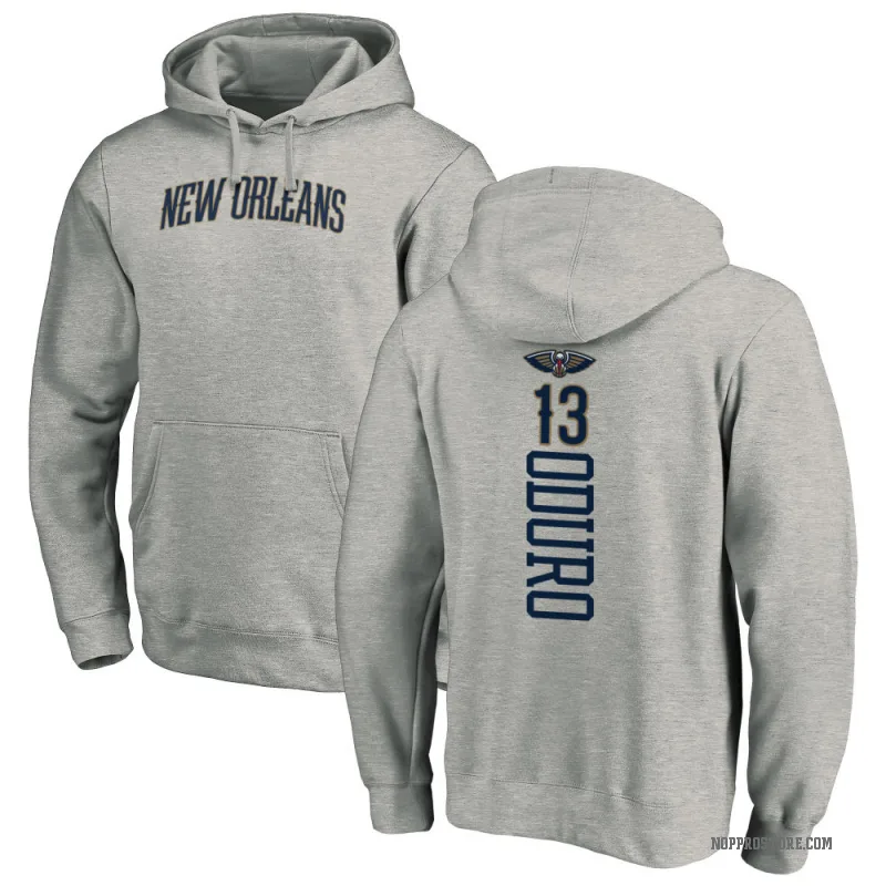 Josh Oduro Men's New Orleans Pelicans Branded Ash Backer Pullover Hoodie