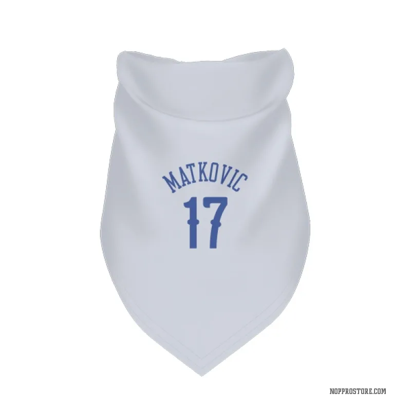 Karlo Matkovic  Blue New Orleans Pelicans   White  Cat & Dog Pet Bandana
