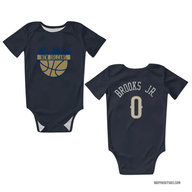 Keion Brooks Jr.  Navy New Orleans Pelicans  Newborn & Infant Bodysuit
