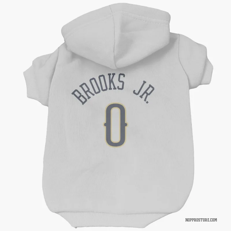 Keion Brooks Jr.  White New Orleans Pelicans  Cat & Dog Pet Hoodie