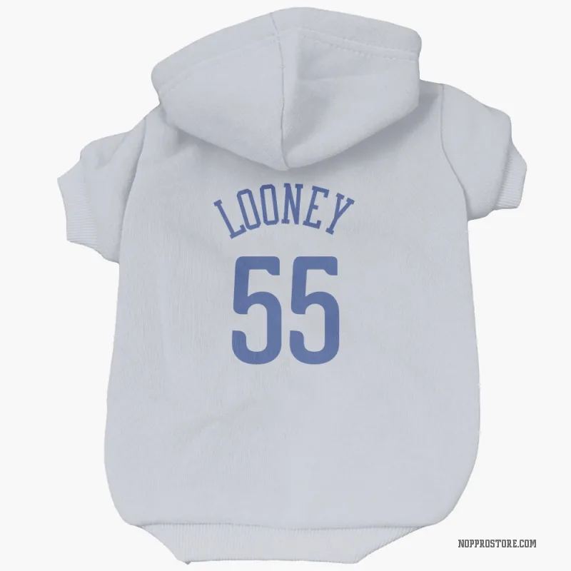 Kevon Looney  Blue New Orleans Pelicans   White  Cat & Dog Pet Hoodie
