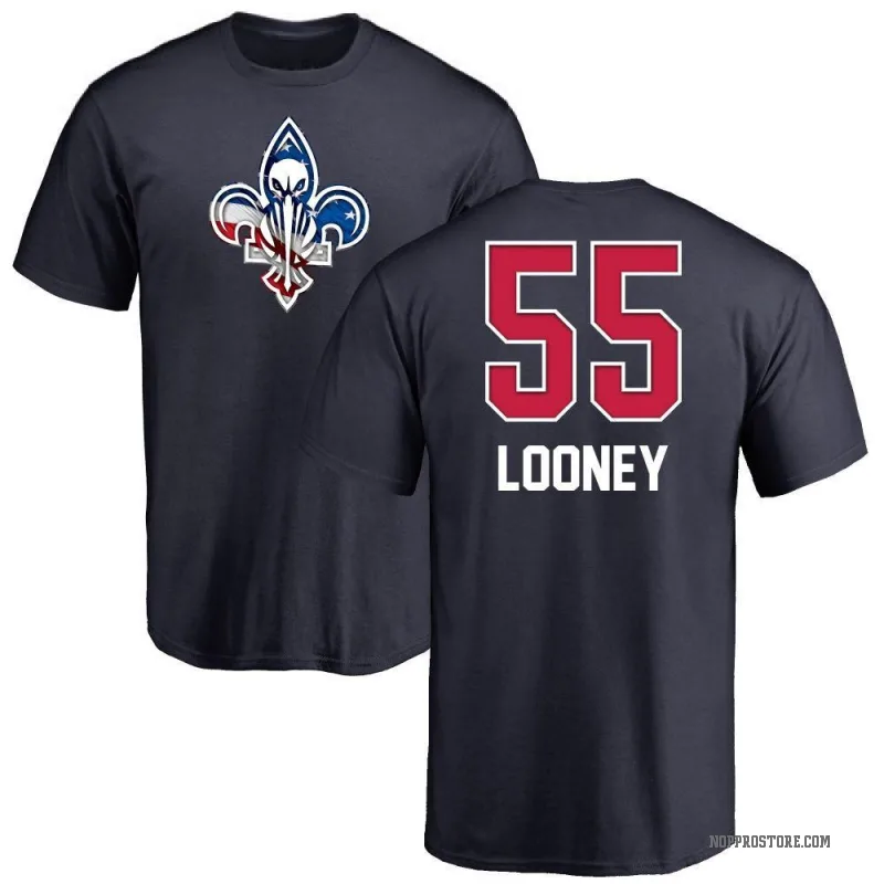 Kevon Looney Men's Navy New Orleans Pelicans Name and Number Banner Wave T-Shirt
