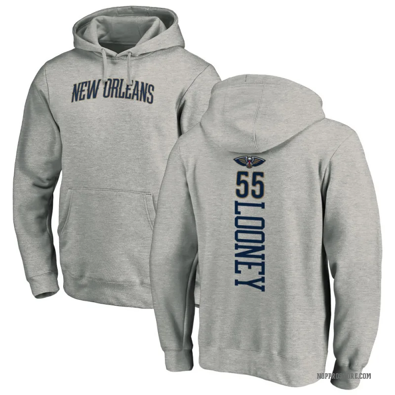 Kevon Looney Men's New Orleans Pelicans Branded Ash Backer Pullover Hoodie