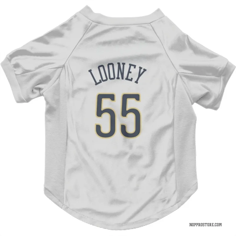 Kevon Looney  White New Orleans Pelicans  Cat & Dog Pet Jersey