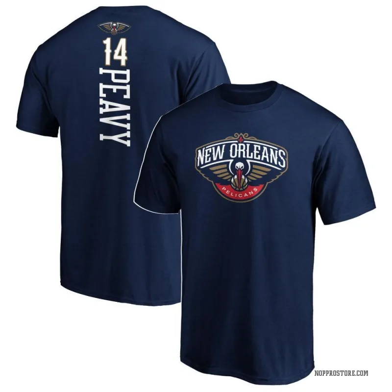 Micah Peavy Men's Navy New Orleans Pelicans Backer T-Shirt