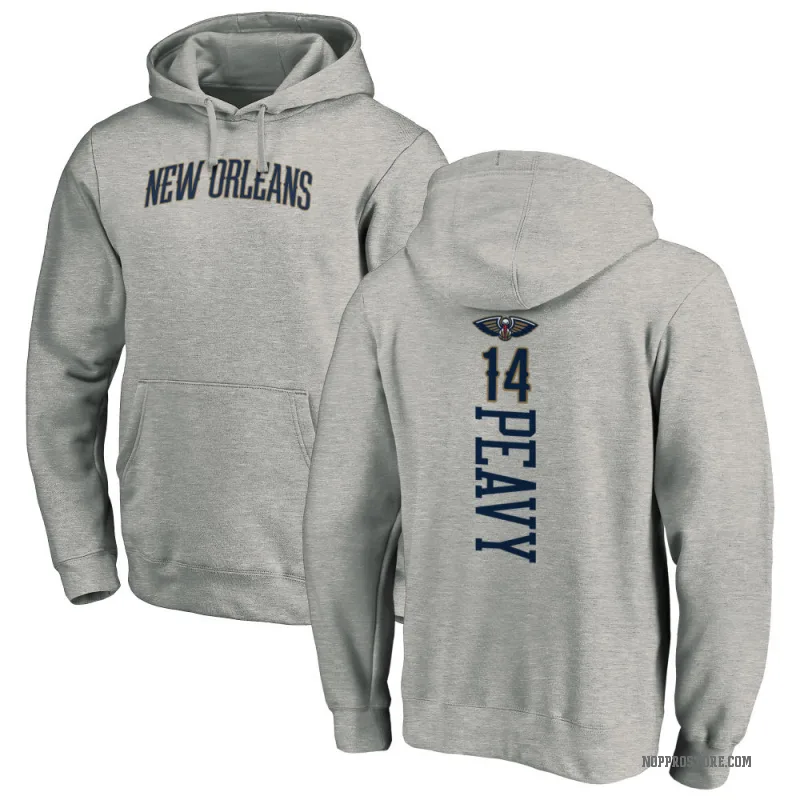 Micah Peavy Men's New Orleans Pelicans Branded Ash Backer Pullover Hoodie